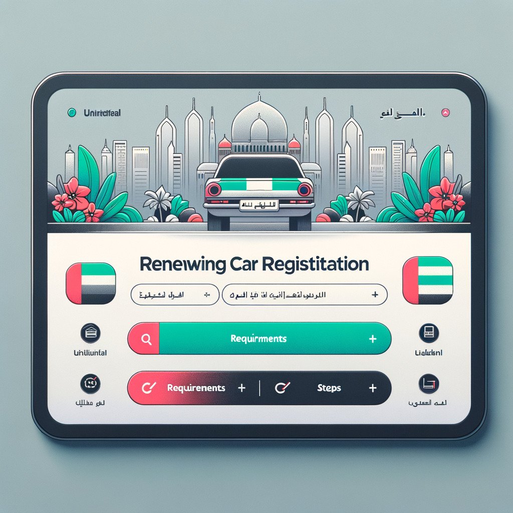 renew your car registration online united arab emirates