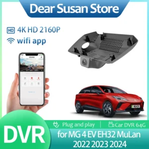 4K Car Video DVR for MG 4 MG4 EV EH32 MuLan 2022 2023 2024 Driving Recorder Front Monitor Camera Part Night Vision HD Ac