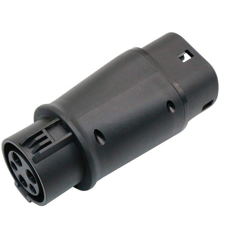 EVSE EV Adaptor 32A SAE J1772 Type 1 To Type 2 Plug EV Adapter Electric Cars Vehicle Charger Charging Connector — photo