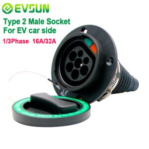 EV Car Charging Socket Type 2,16A-32A 1P 3 Phase Adapter — China import for GCC