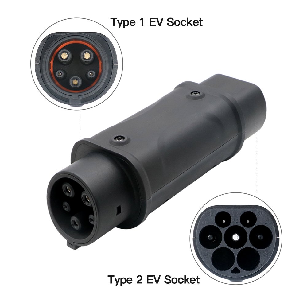 Type 2 to 1 Charger IEC 62196 To SAE J1772 Adapter EV Charger β photo 2
