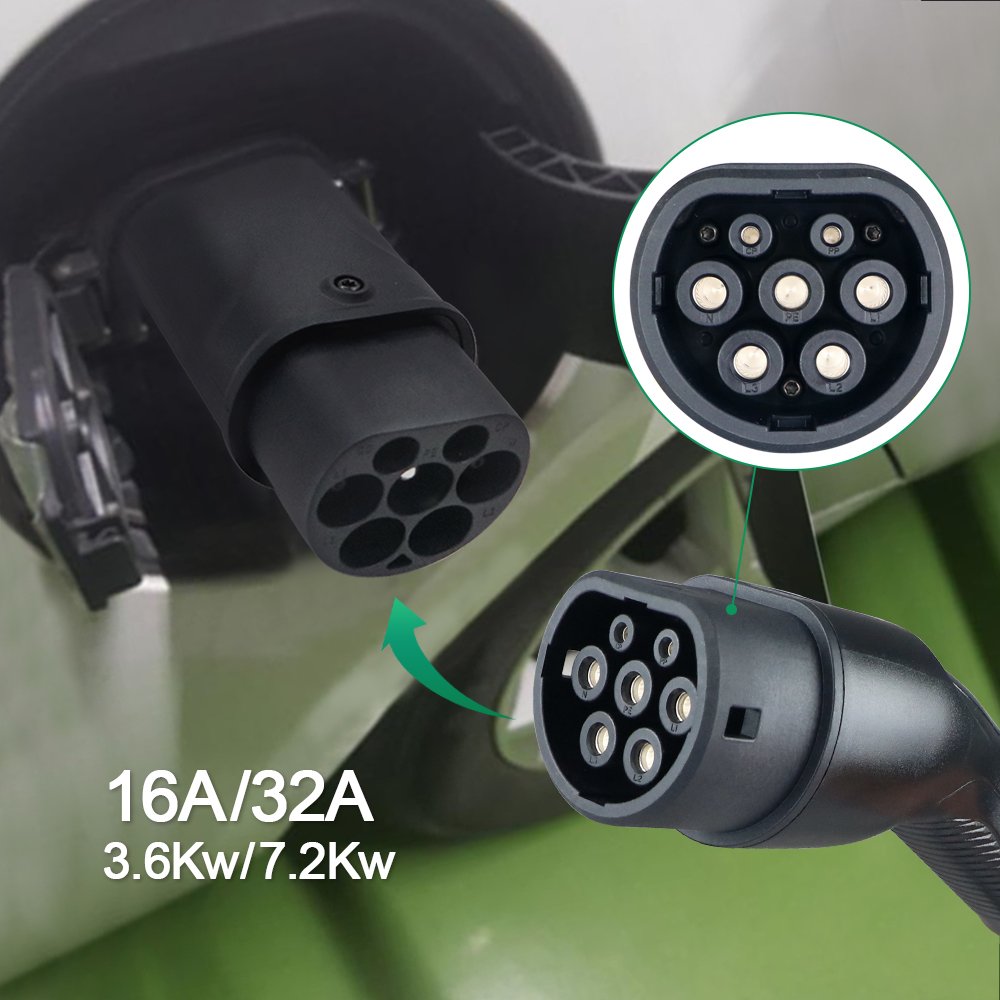 Type 2 to 1 Charger IEC 62196 To SAE J1772 Adapter EV Charger β photo 5
